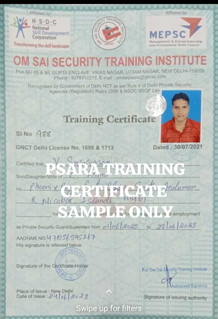 Om Sai Security Training Institute